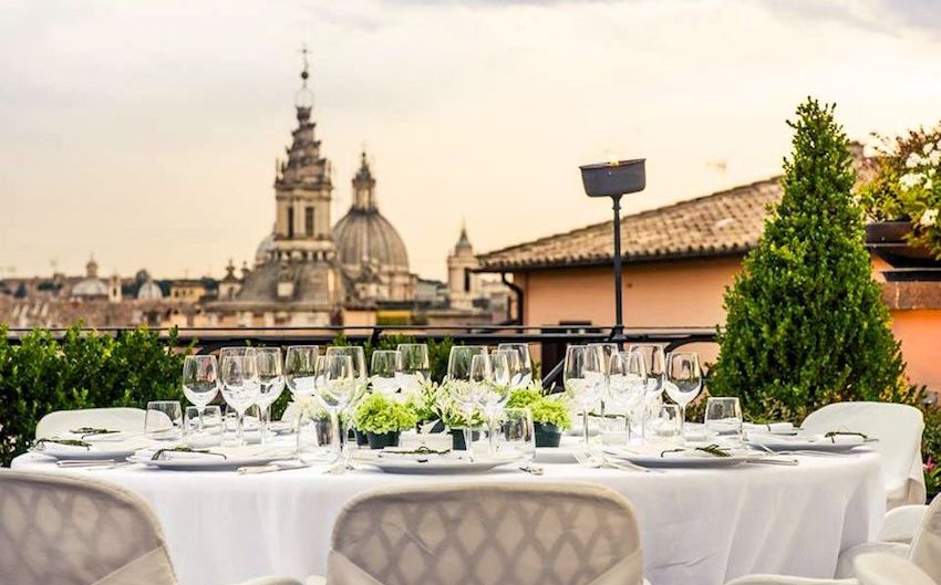 A luxury wedding hotel in rome for unique events , the view is astonishing