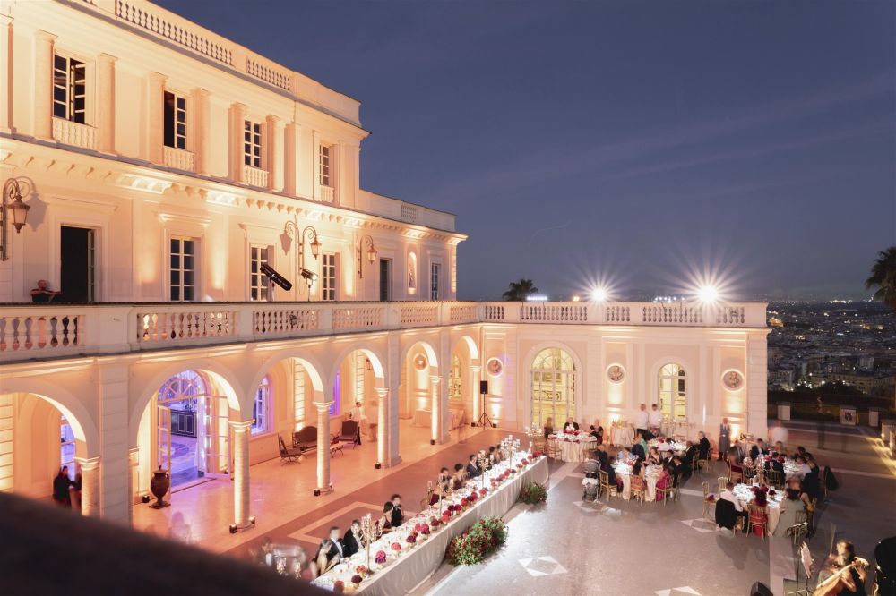 Night tables at the villa for weddings in Rome