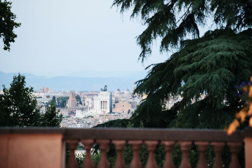 Rome view of wedding villa in Rome